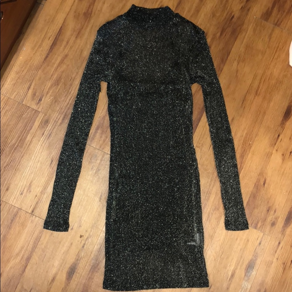 Mesh dress + black dress